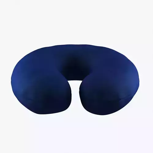Dark blue velvet neck pillow