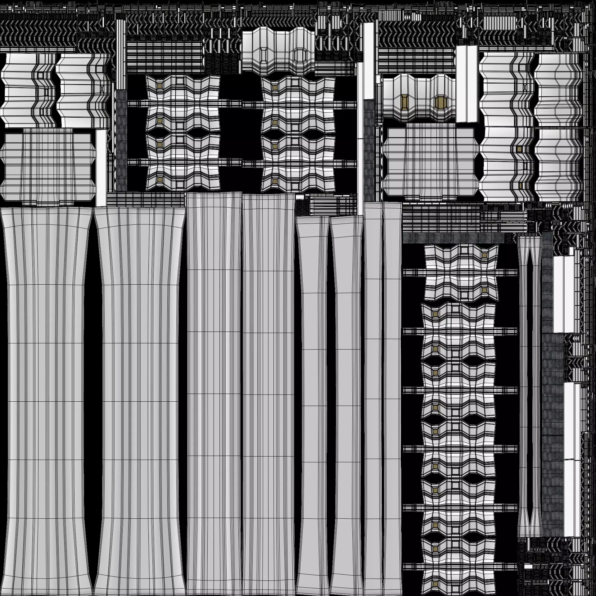 -Sci-fi Corridor Interior- 3D model_12