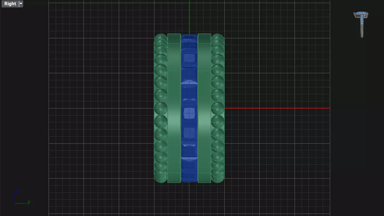 Channel Set Princess cut eternity ring with bead N05 3013CT EU52 3D print model_8