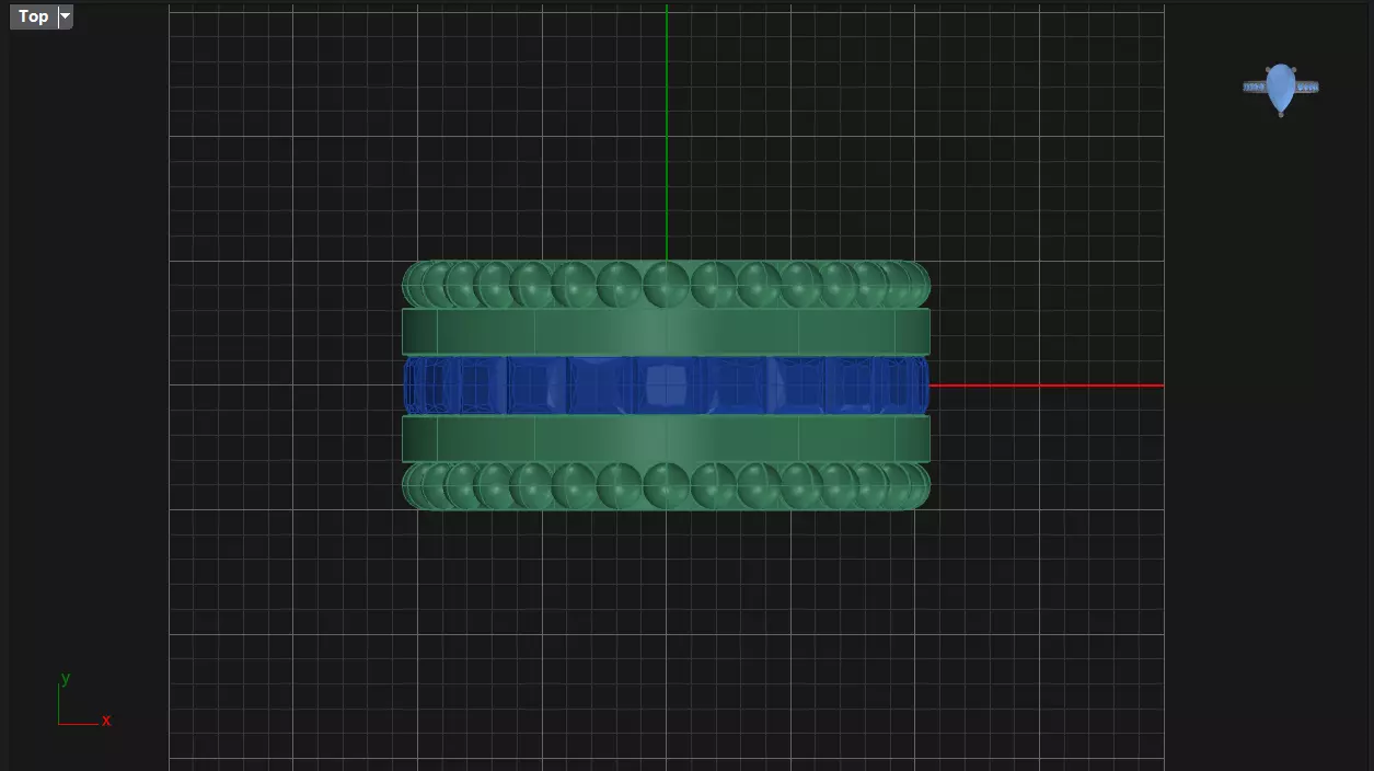 Channel Set Princess cut eternity ring with bead N05 3013CT EU52 3D print model_6