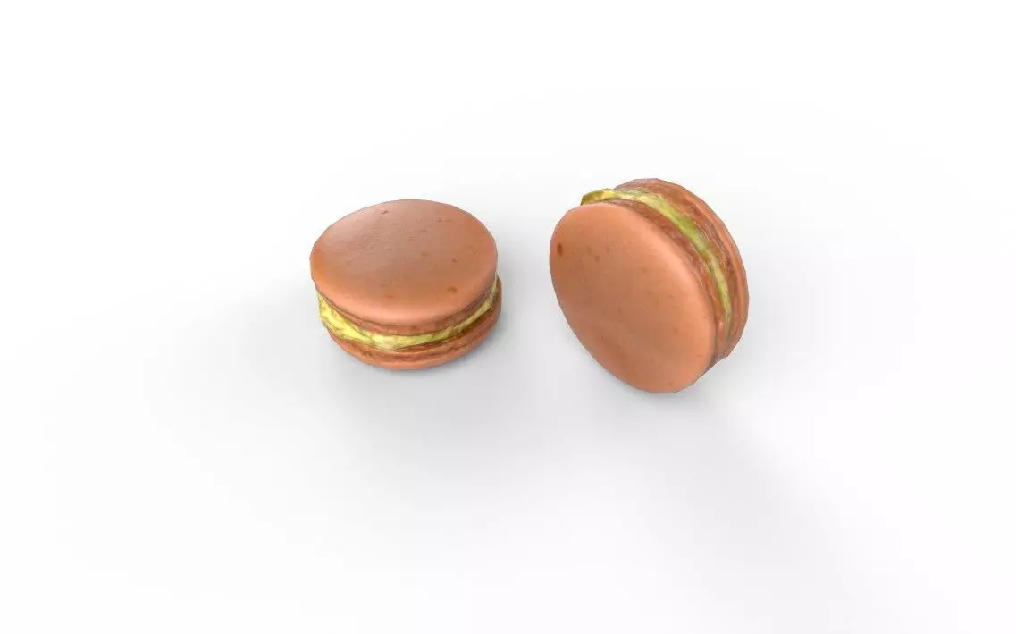 Macaron M01 Low-poly 3D model_3