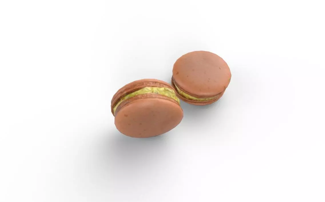 Macaron M01 Low-poly 3D model_4