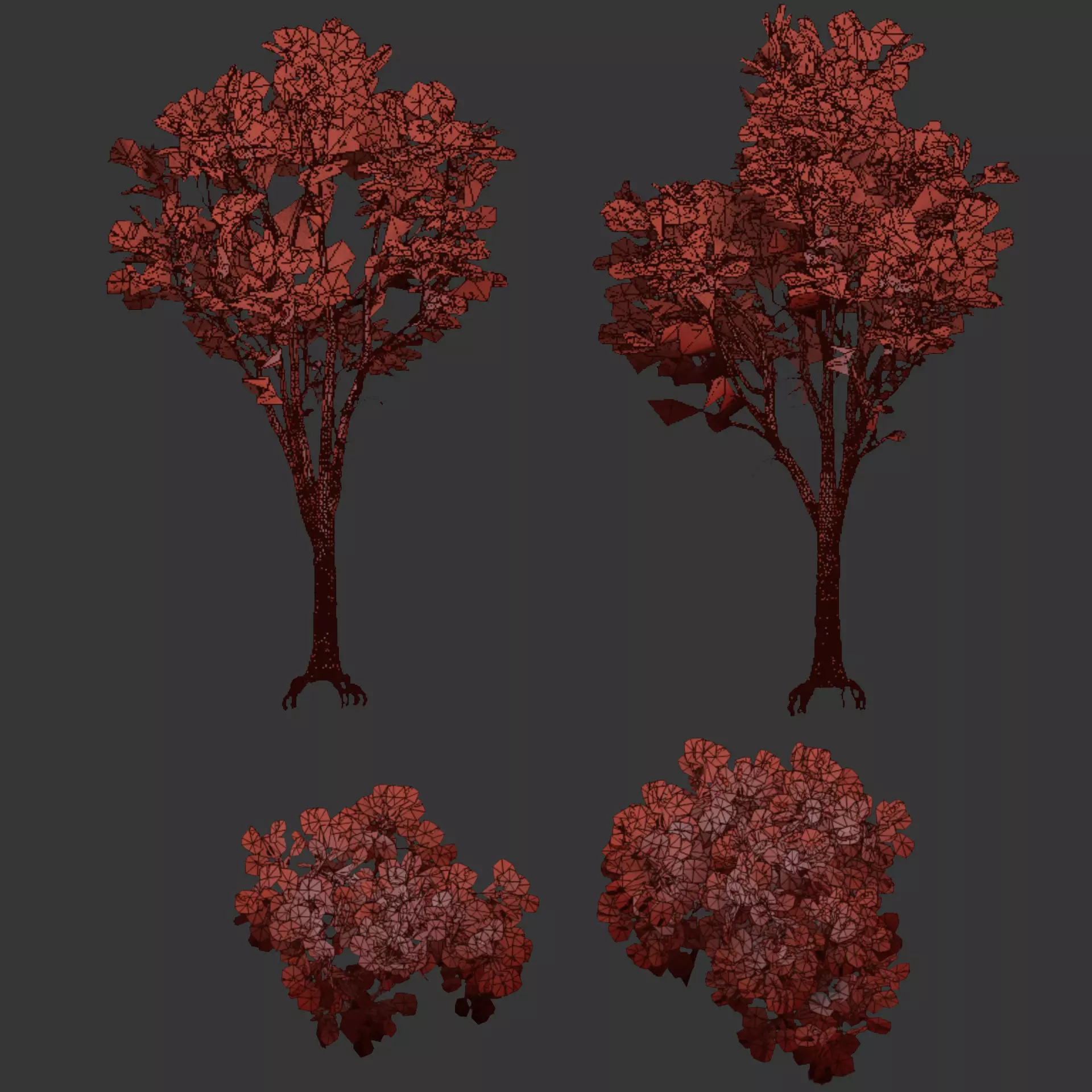 Low Poly Trees Low-poly 3D model_6