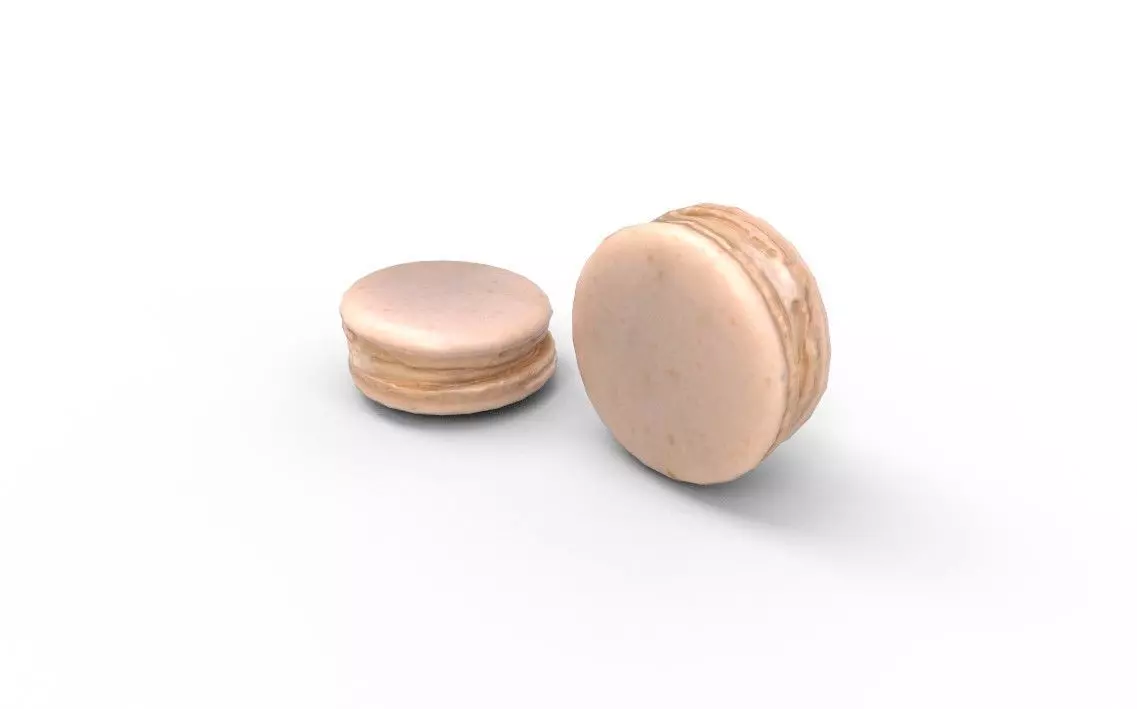 Macaron M02 Low-poly 3D model_3