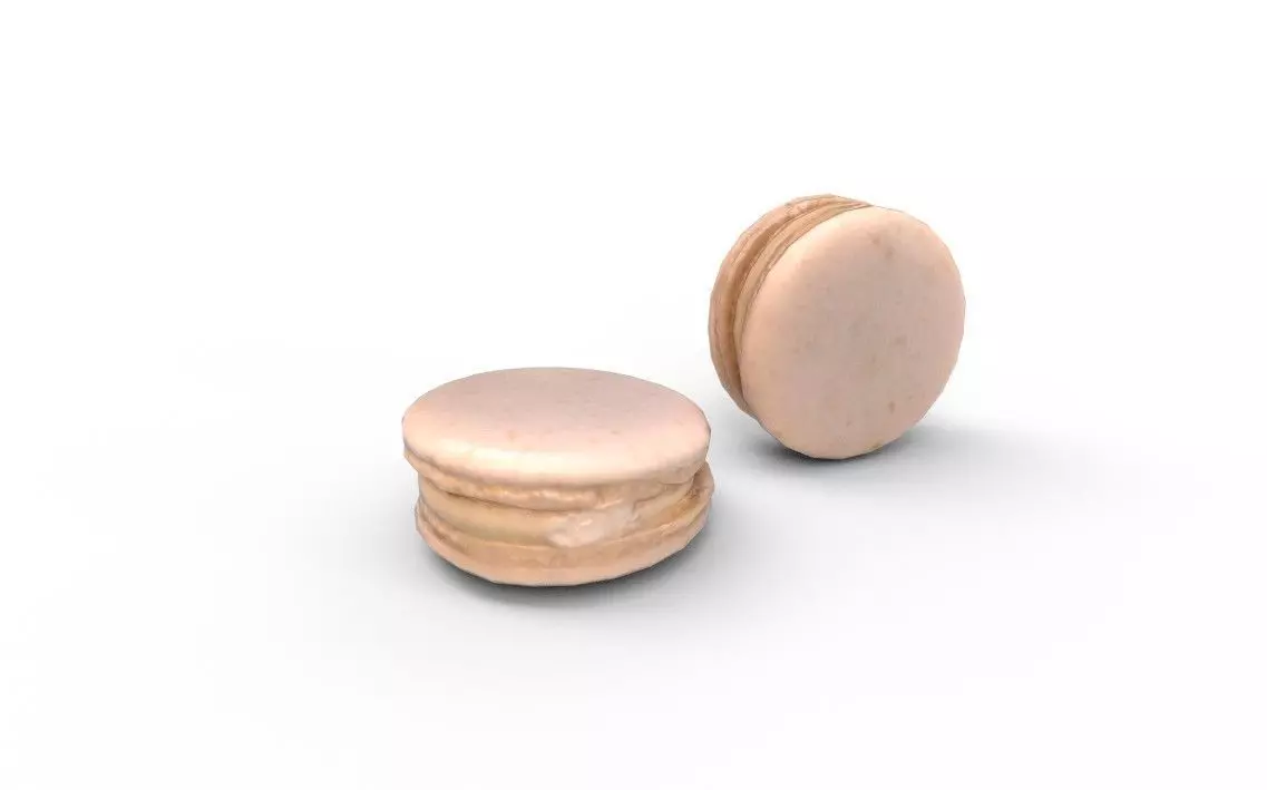 Macaron M02 Low-poly 3D model_0