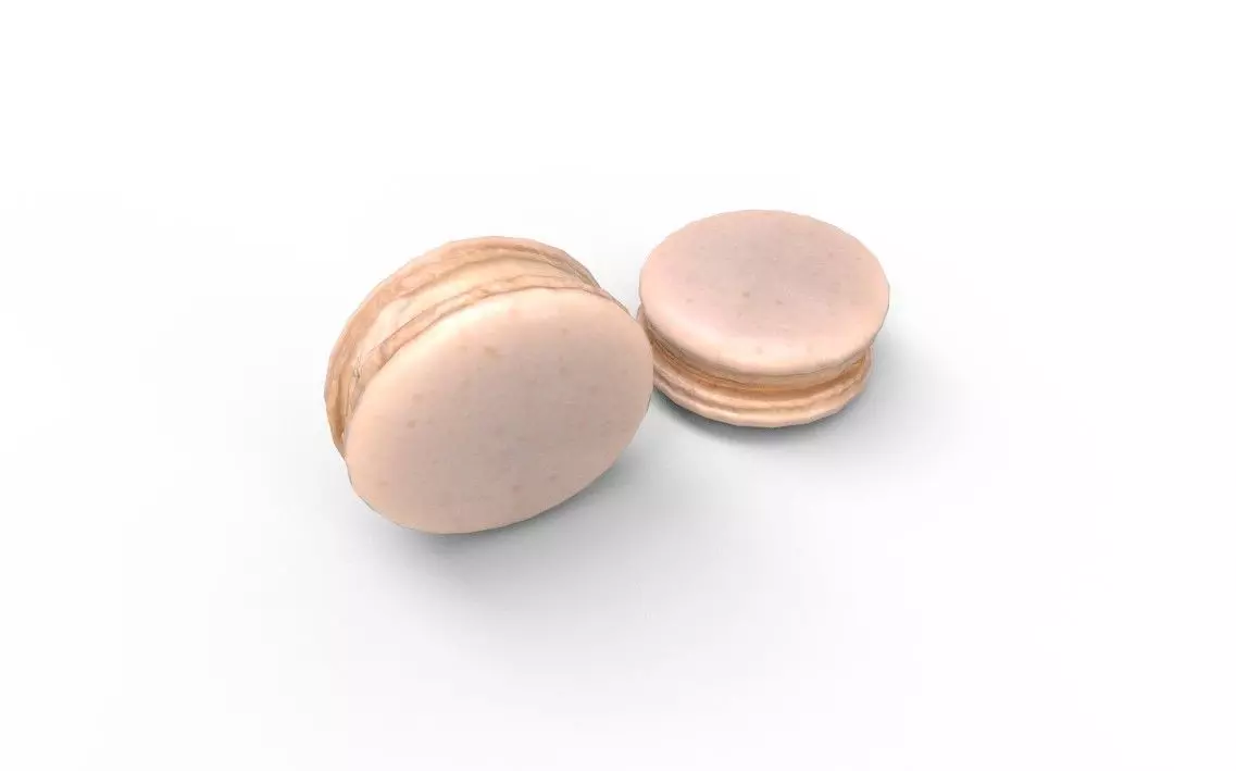 Macaron M02 Low-poly 3D model_4