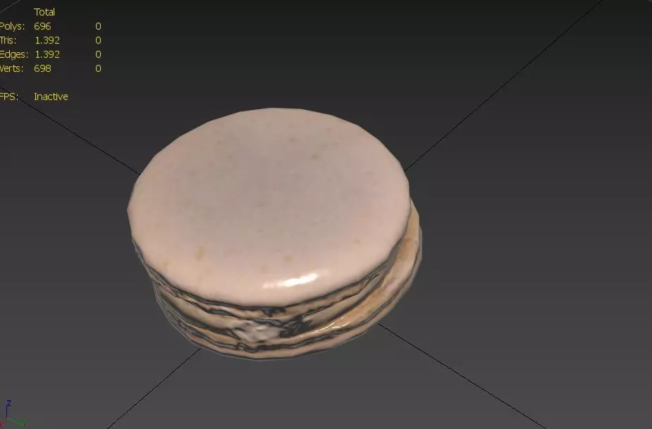 Macaron M02 Low-poly 3D model_2
