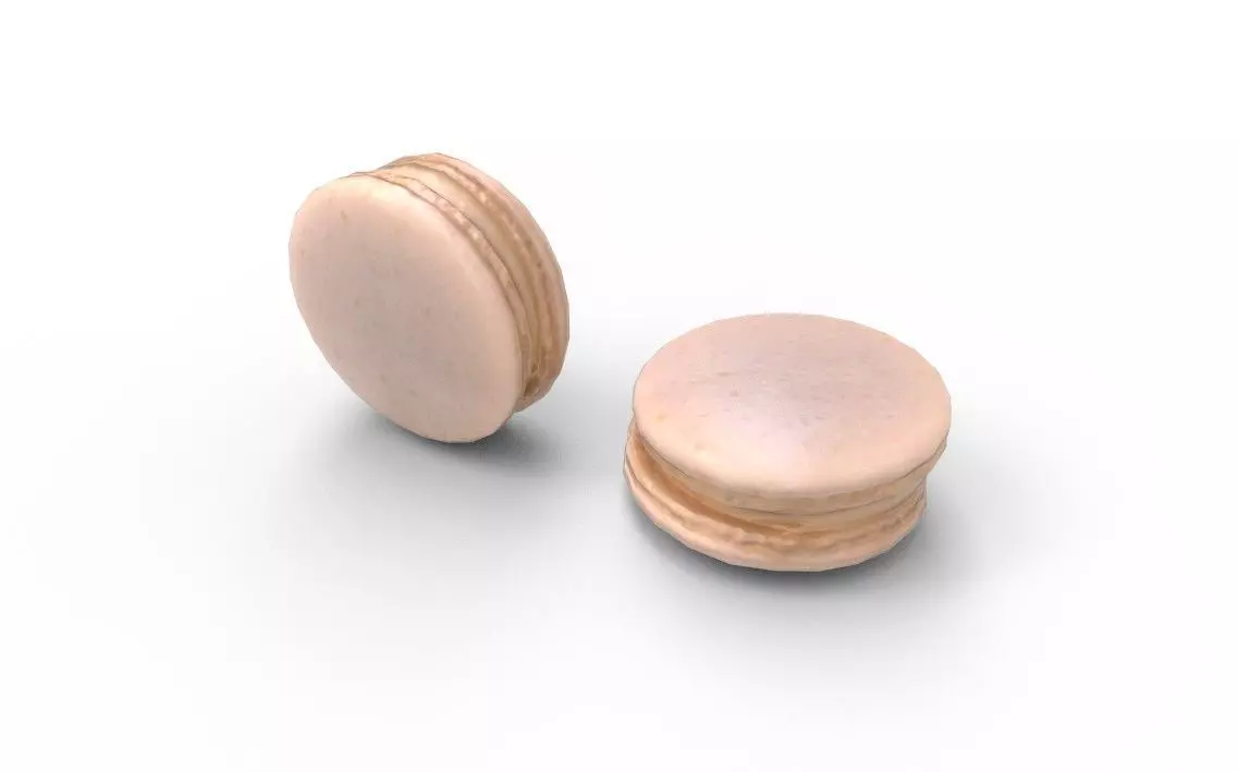 Macaron M02 Low-poly 3D model_5