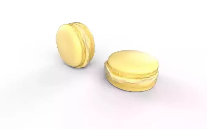 Macaron M03 Low-poly 3D model 6