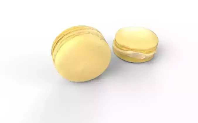 Macaron M03 Low-poly 3D model 5