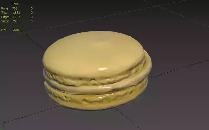 Macaron M03 Low-poly 3D model 3