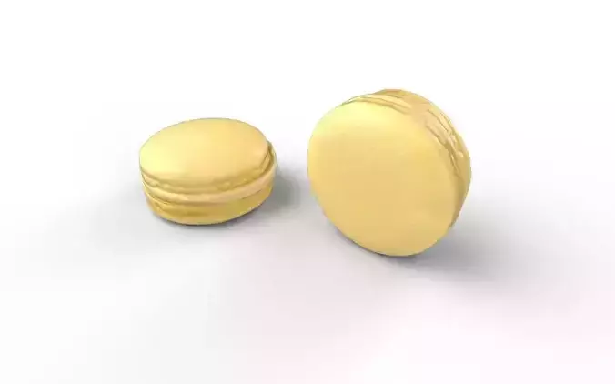 Macaron M03 Low-poly 3D model 4