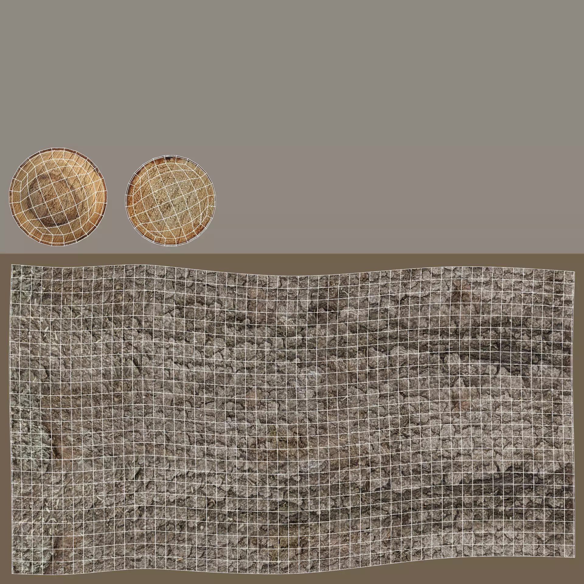 -Tree Log V3- Low-poly 3D model_8