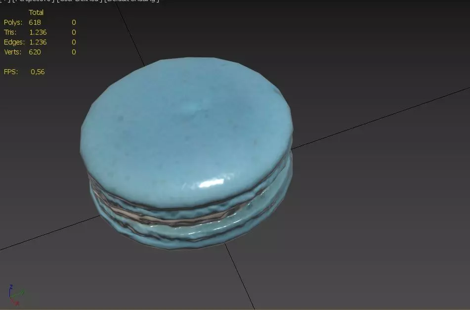 Macaron M05 Low-poly 3D model_2