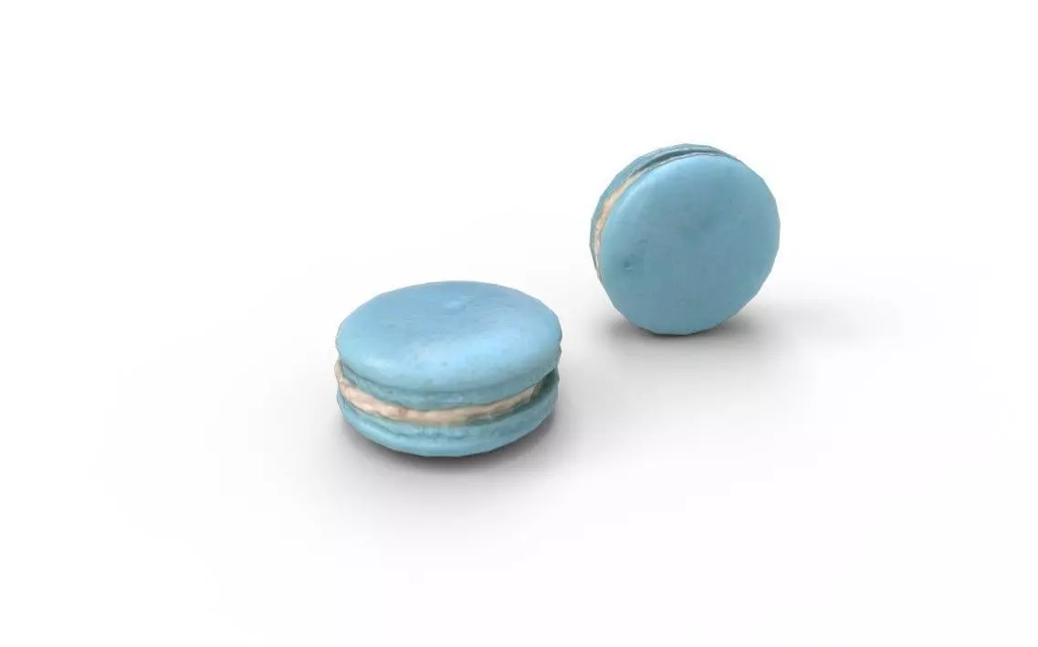 Macaron M05 Low-poly 3D model_0