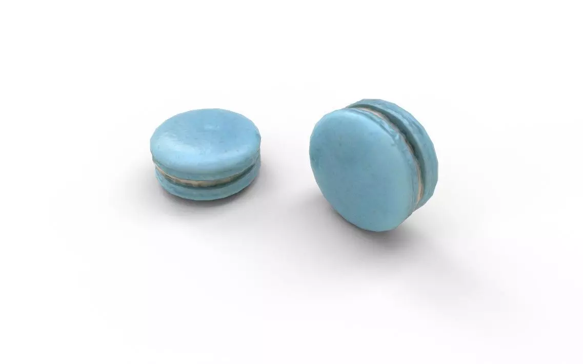 Macaron M05 Low-poly 3D model_3