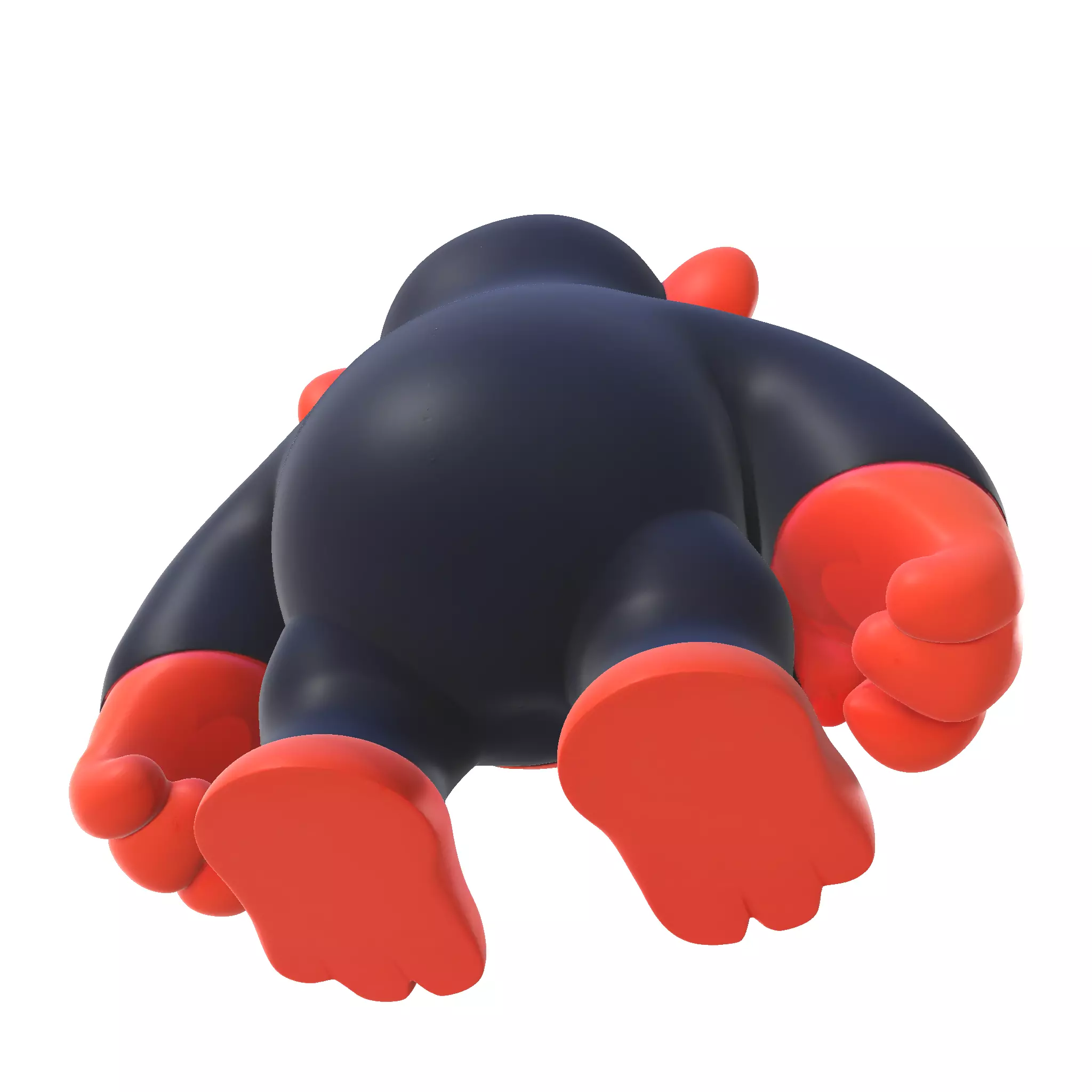 Cute Gorilla  High Poly 3D Printable Figurine 3D print model_15