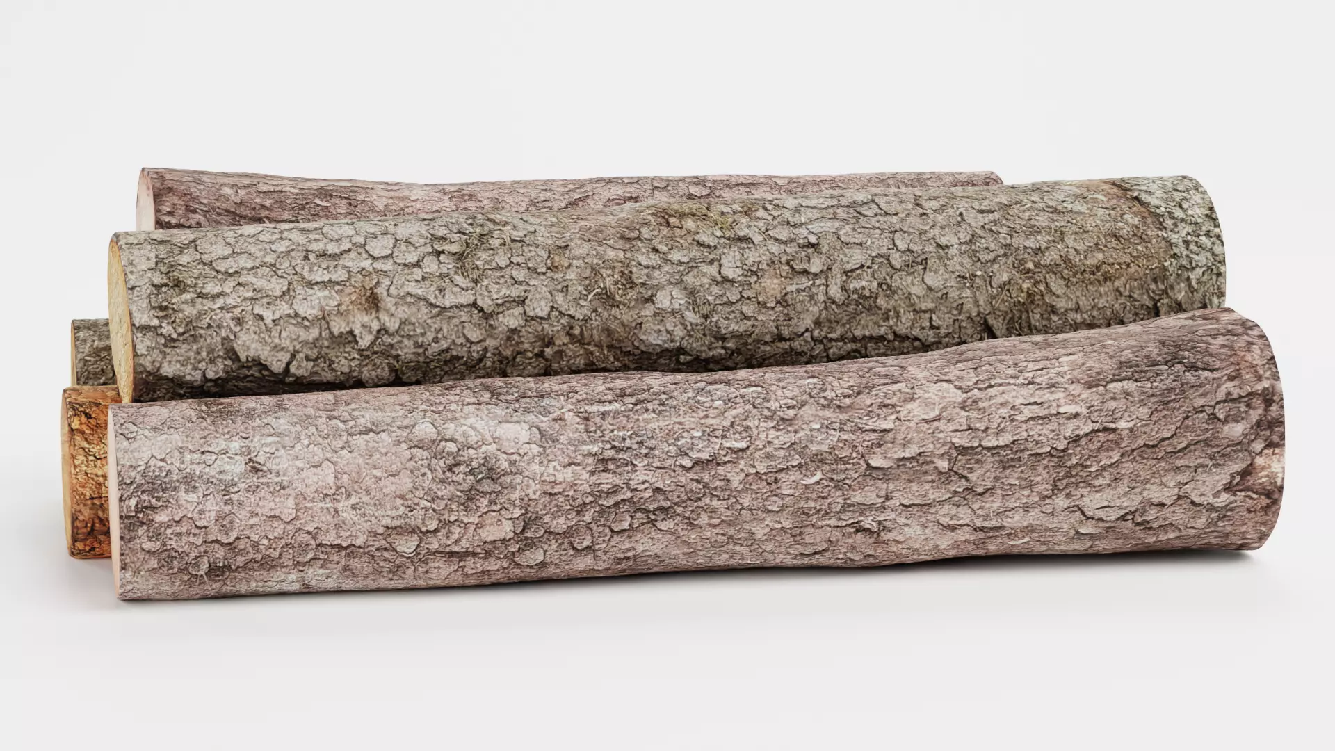 -Tree Logs V1- Low-poly 3D model_3