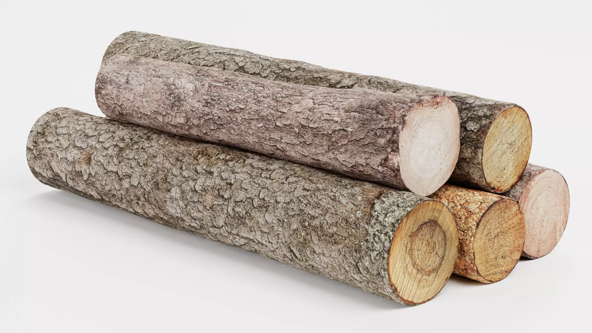 -Tree Logs V1- Low-poly 3D model_5