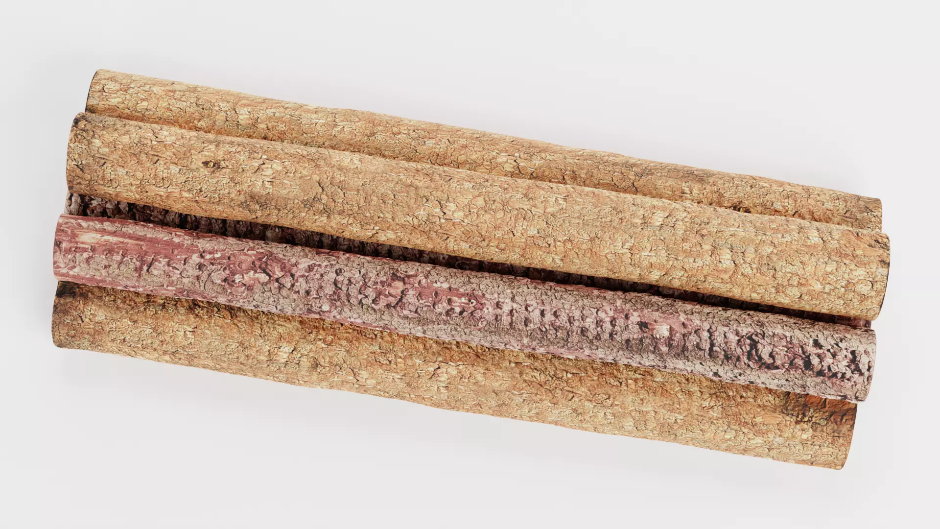 -Tree Logs V2- Low-poly 3D model_6