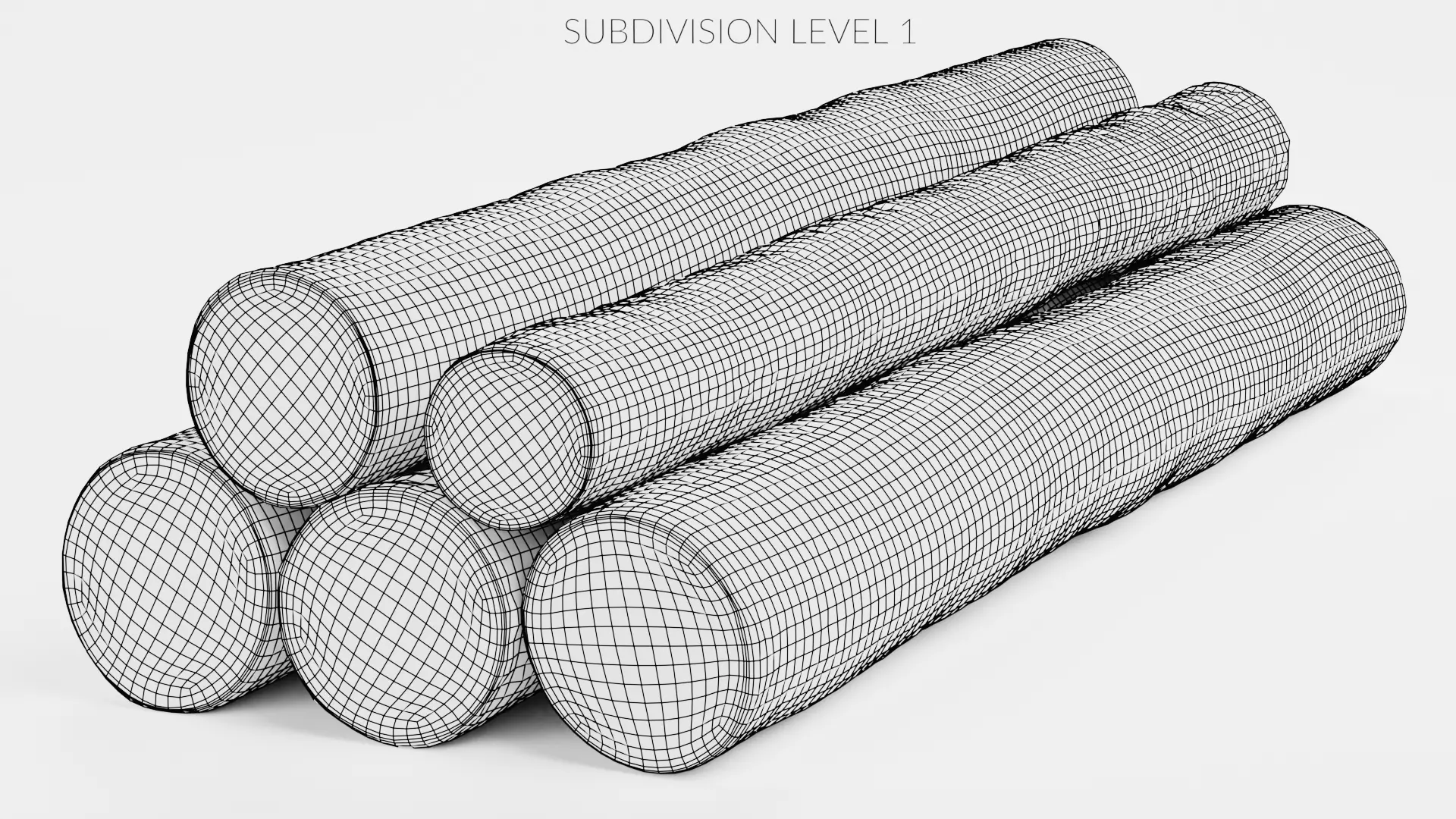 -Tree Logs V2- Low-poly 3D model_9