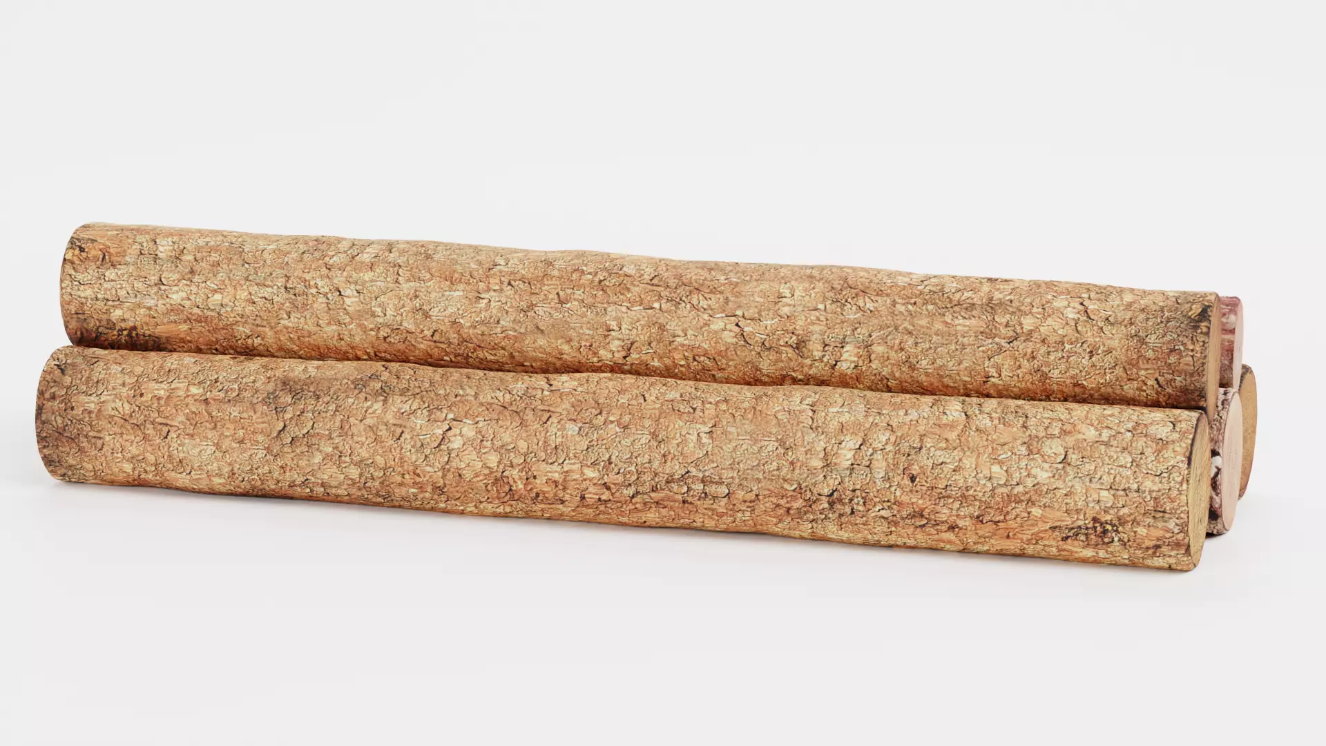 -Tree Logs V2- Low-poly 3D model_2