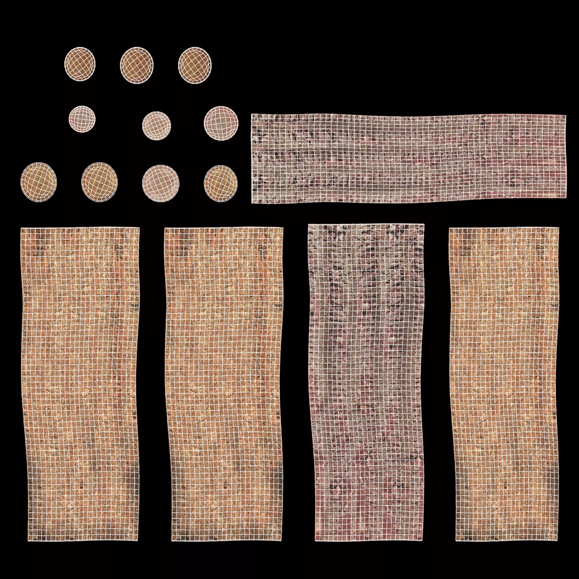 -Tree Logs V2- Low-poly 3D model_7