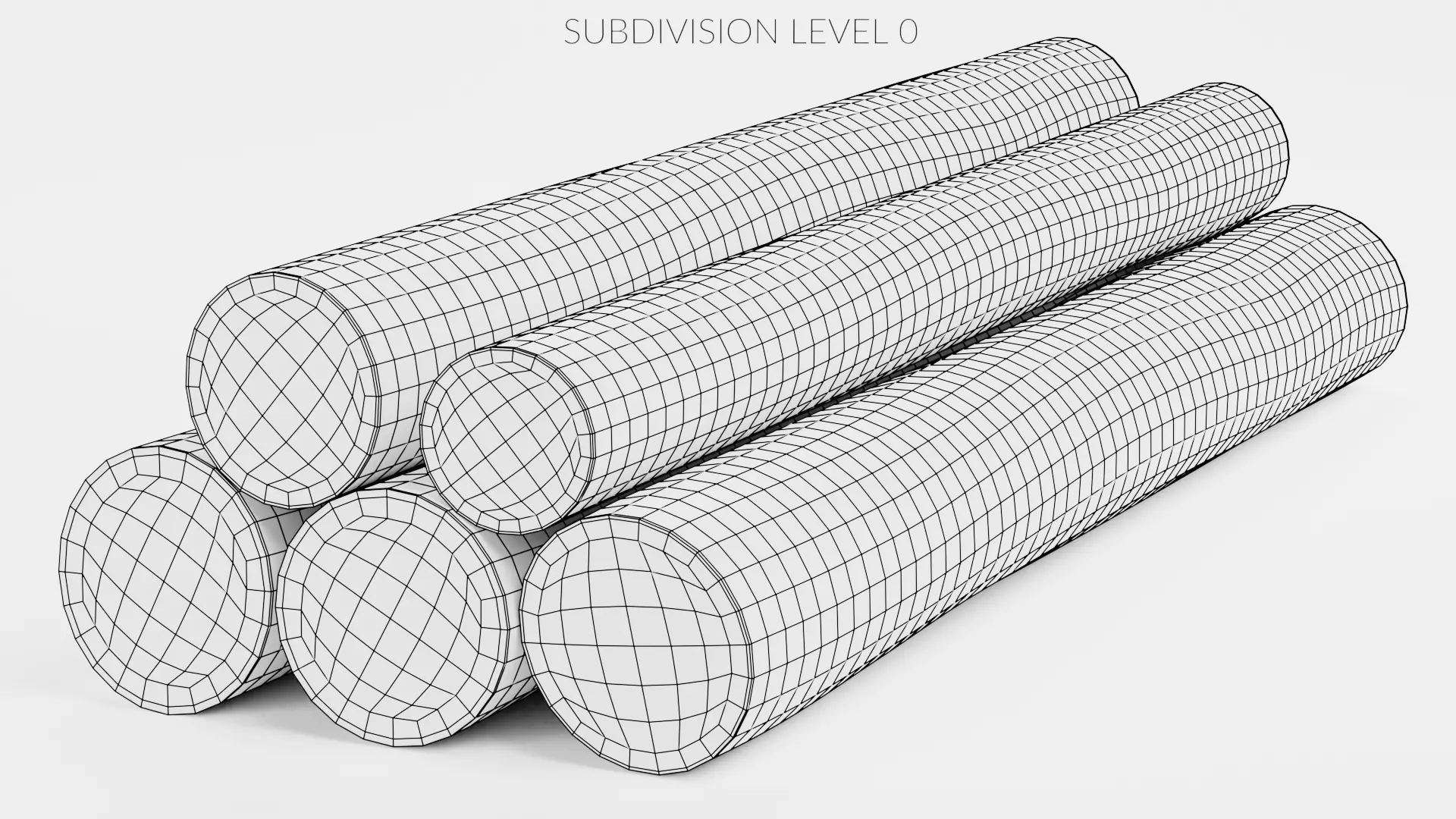 -Tree Logs V2- Low-poly 3D model_8