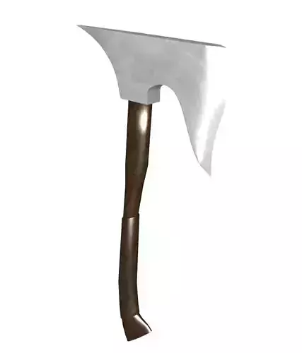 Medieval Battle Axe 3D Model 