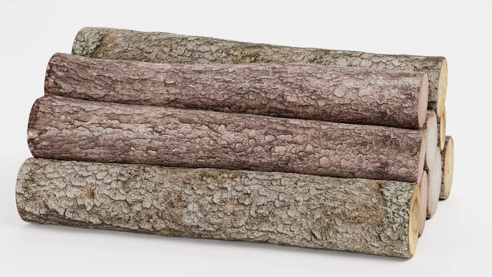 -Tree Logs V3- Low-poly 3D model_1