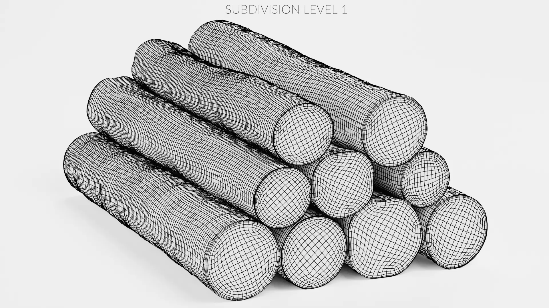 -Tree Logs V3- Low-poly 3D model_9