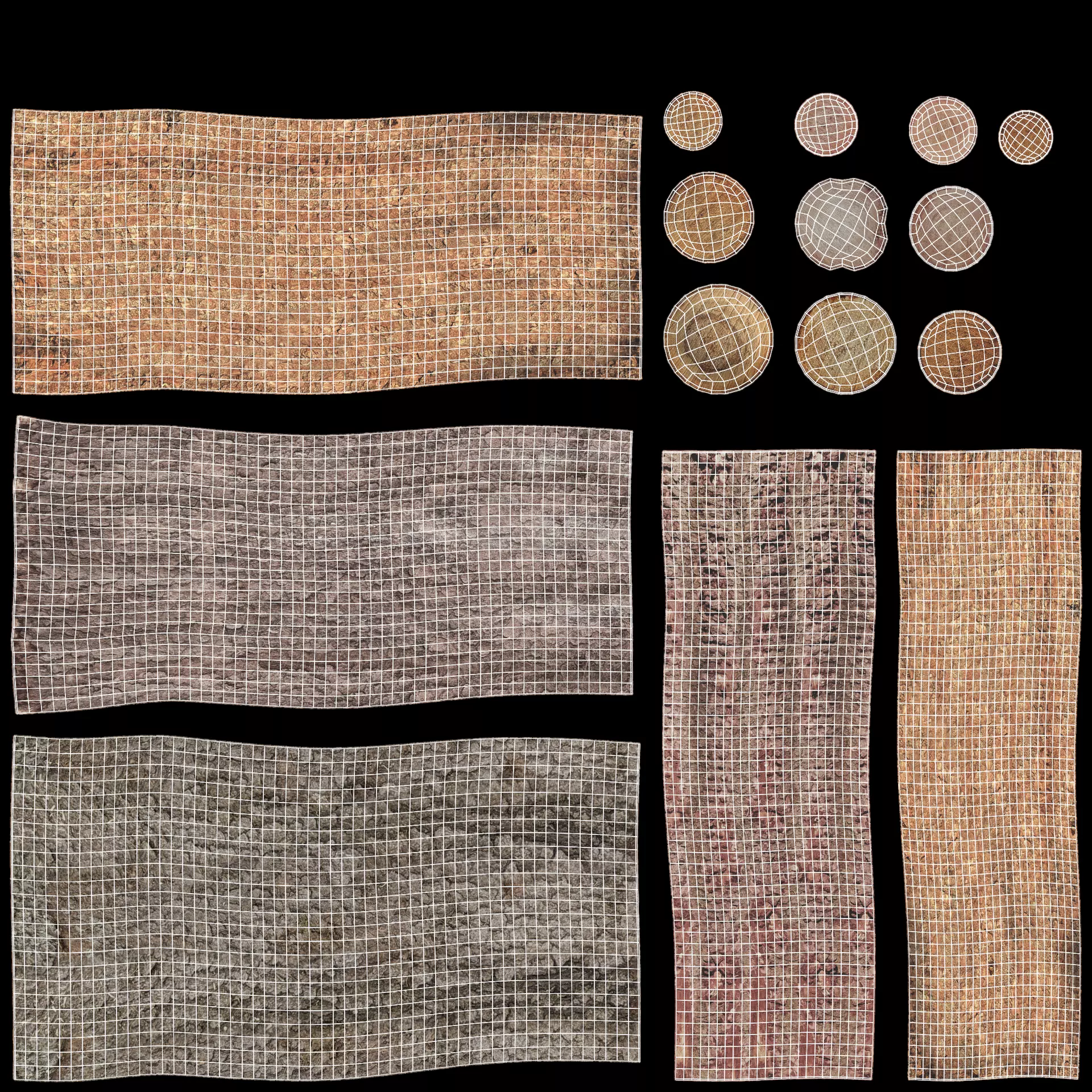 -Tree Logs V4- Low-poly 3D model_7