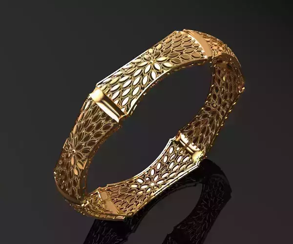 1259 Heritage Leaf Jaali Kada 16gm