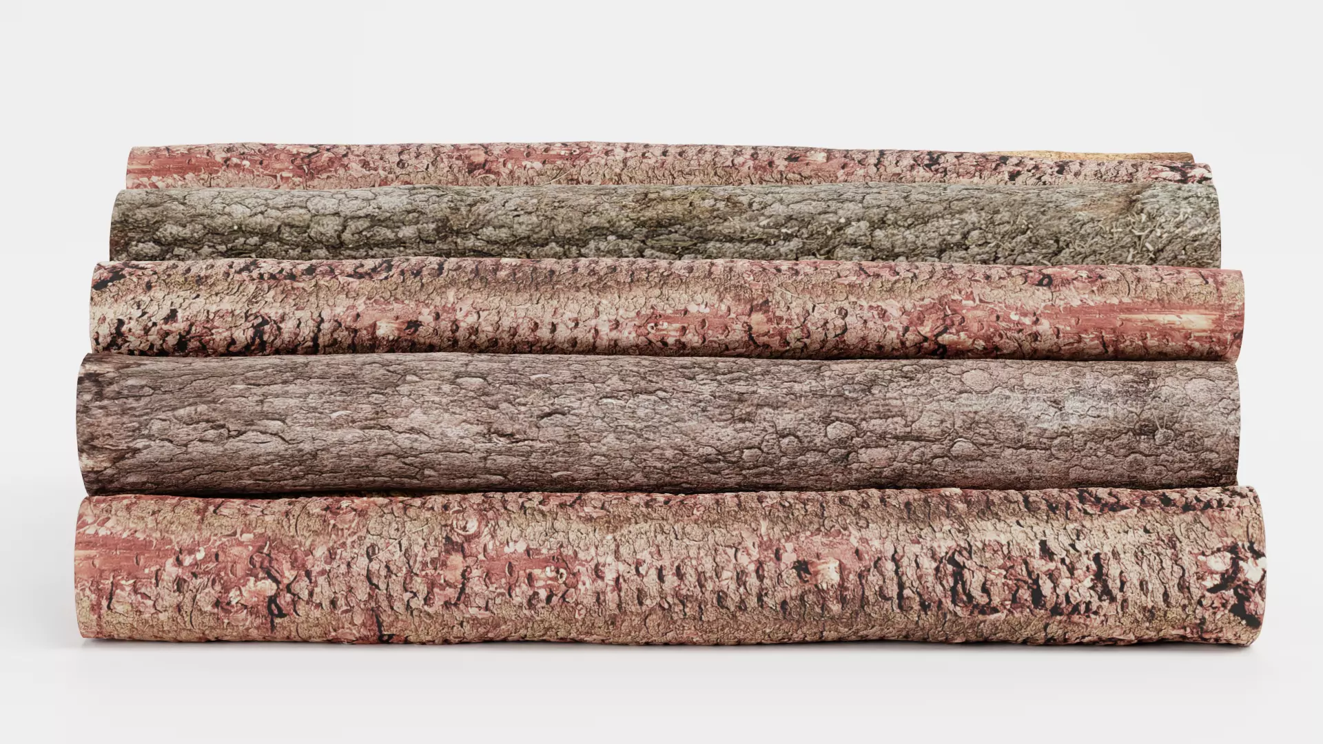 -Tree Logs V5- Low-poly 3D model_4