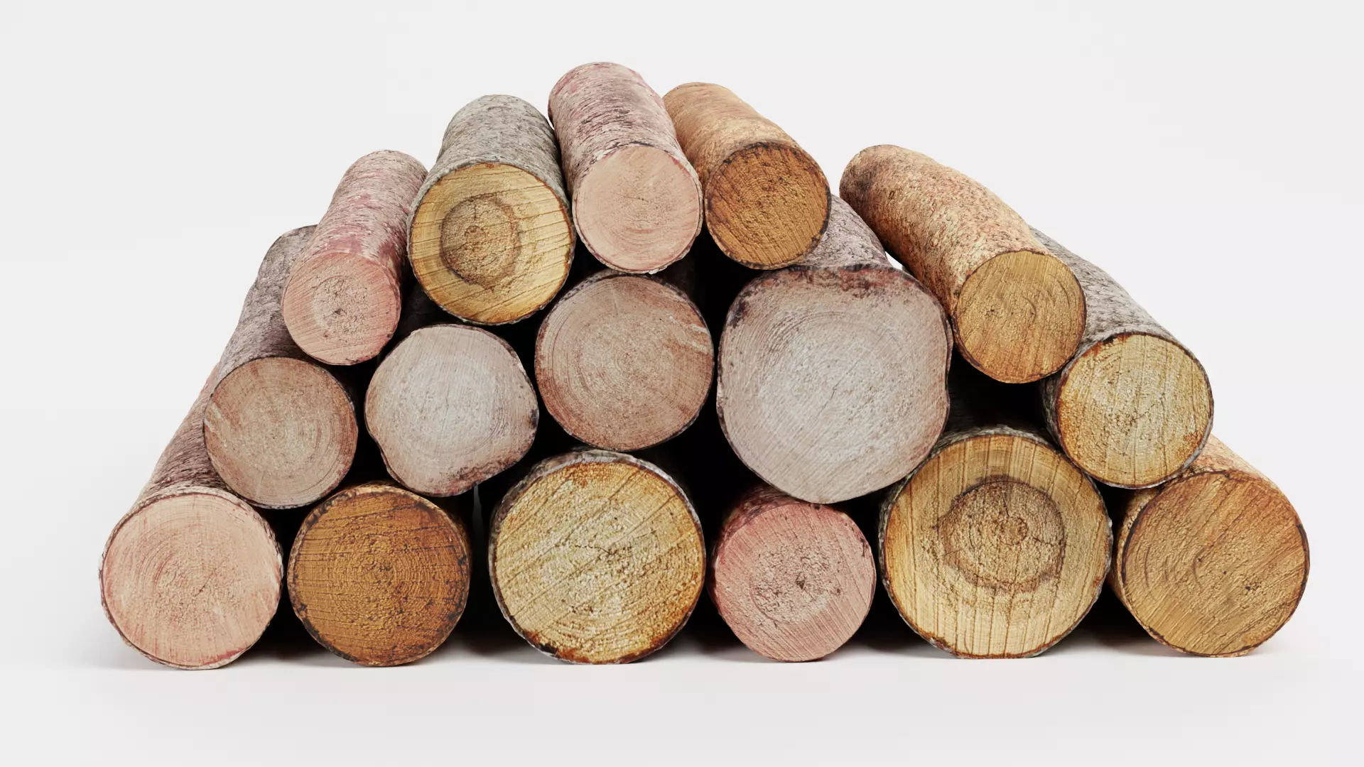 -Tree Logs V5- Low-poly 3D model_2