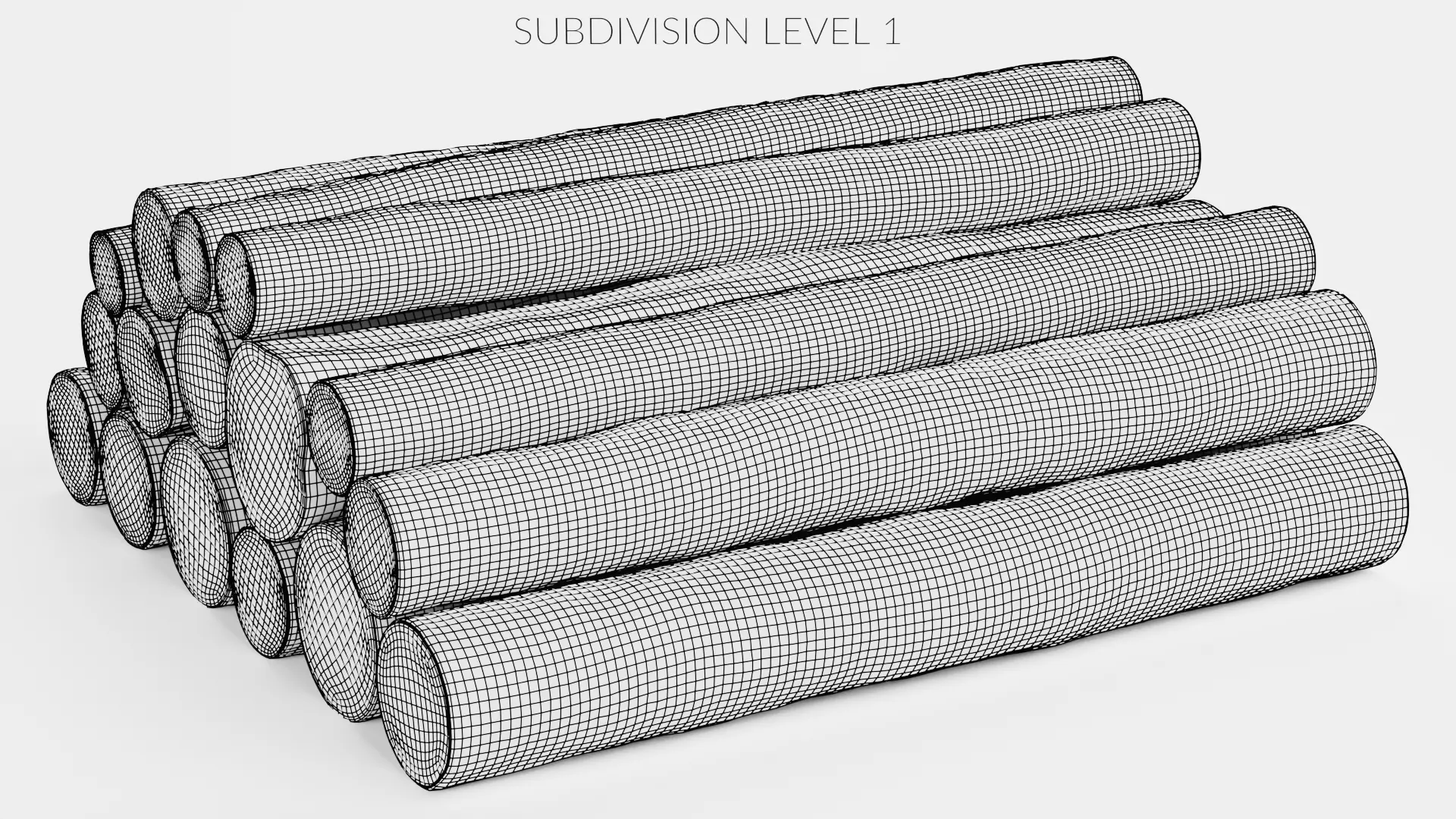 -Tree Logs V5- Low-poly 3D model_9