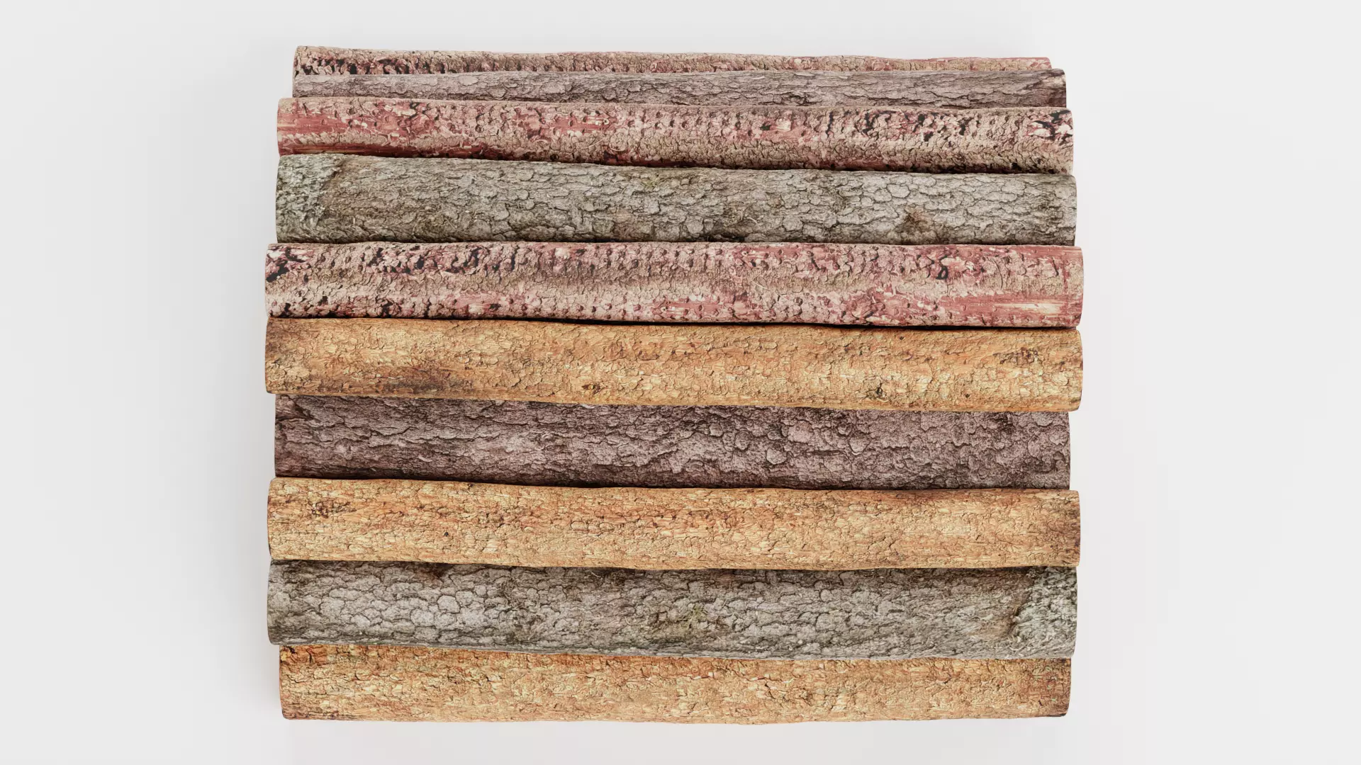 -Tree Logs V5- Low-poly 3D model_6