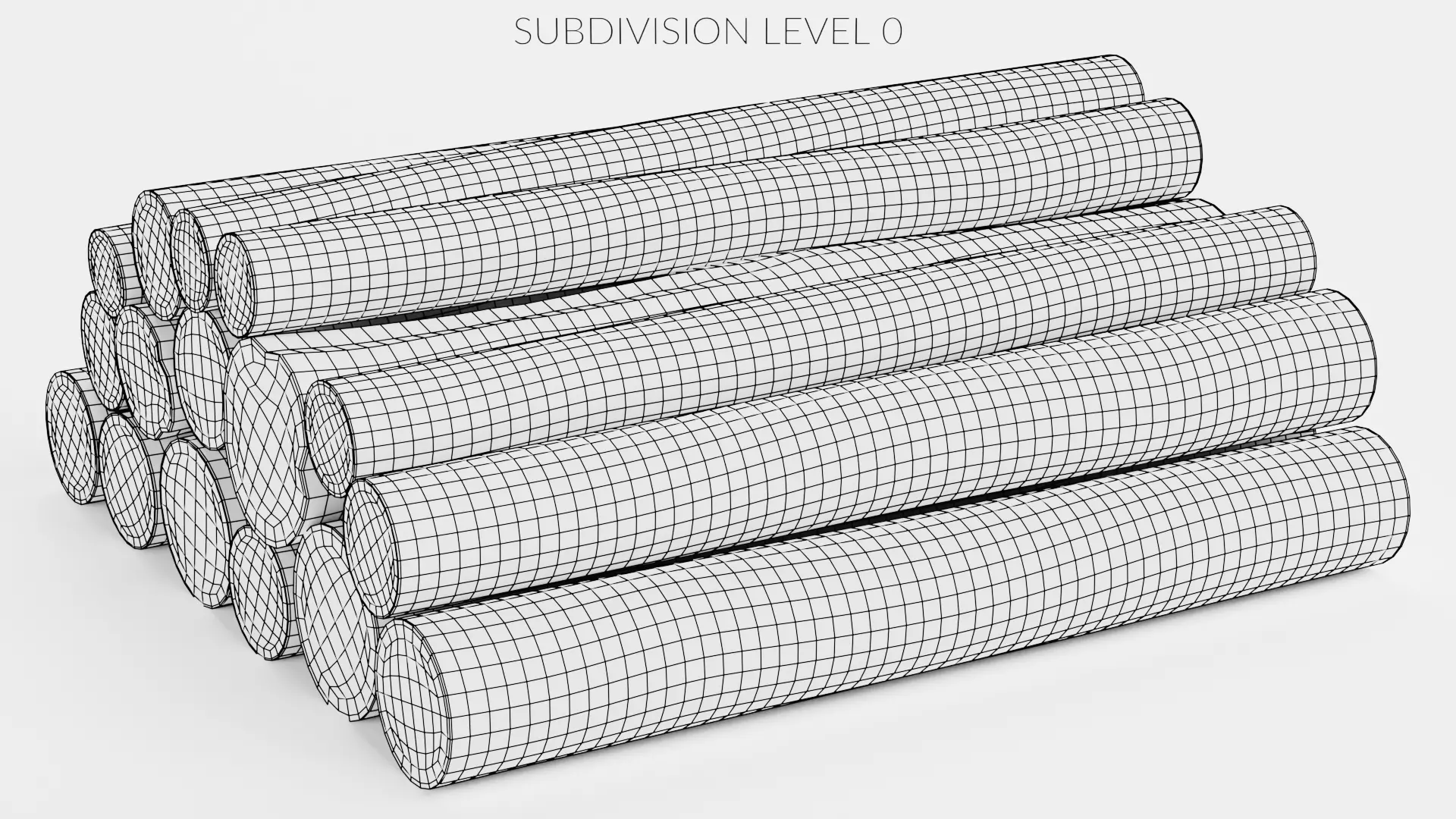 -Tree Logs V5- Low-poly 3D model_8