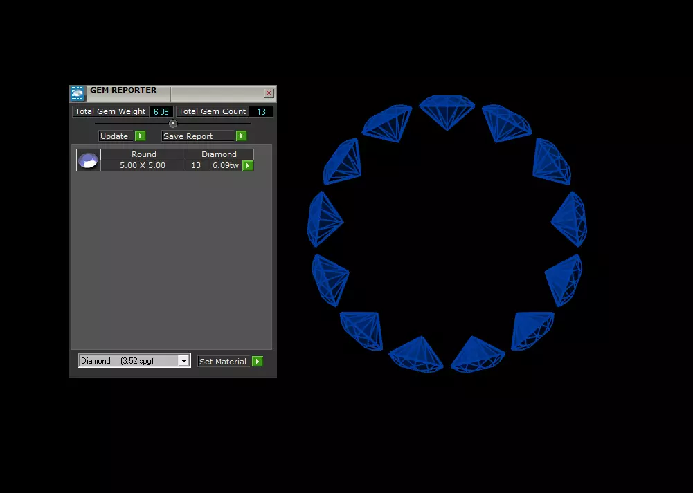 Diamond Eternity Ring 3D print model_3
