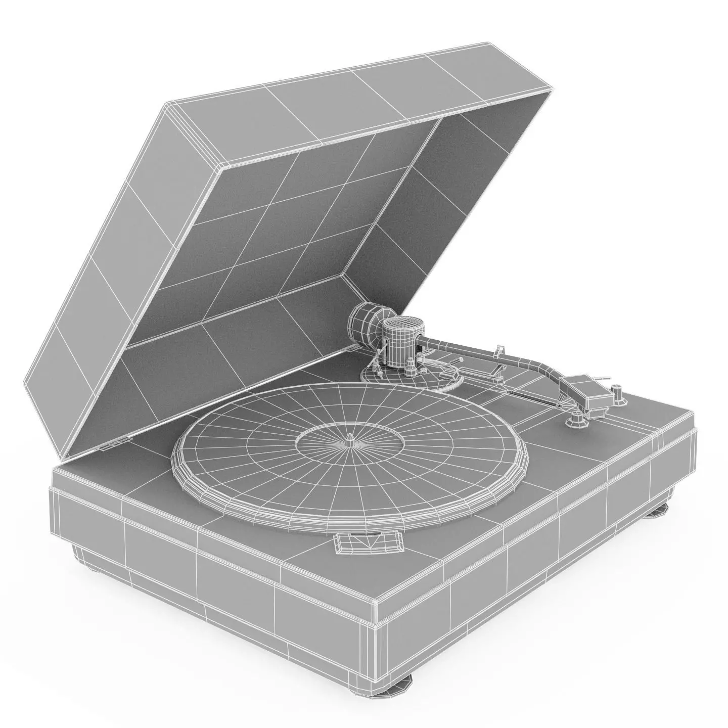 Radiotehnika EP-101 record player 3D model_14