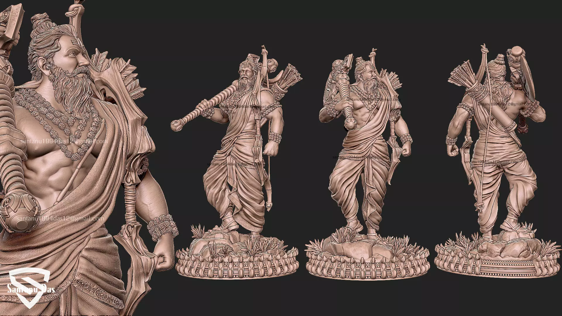 Parashurama STL  for 3d Print 3D print model_0