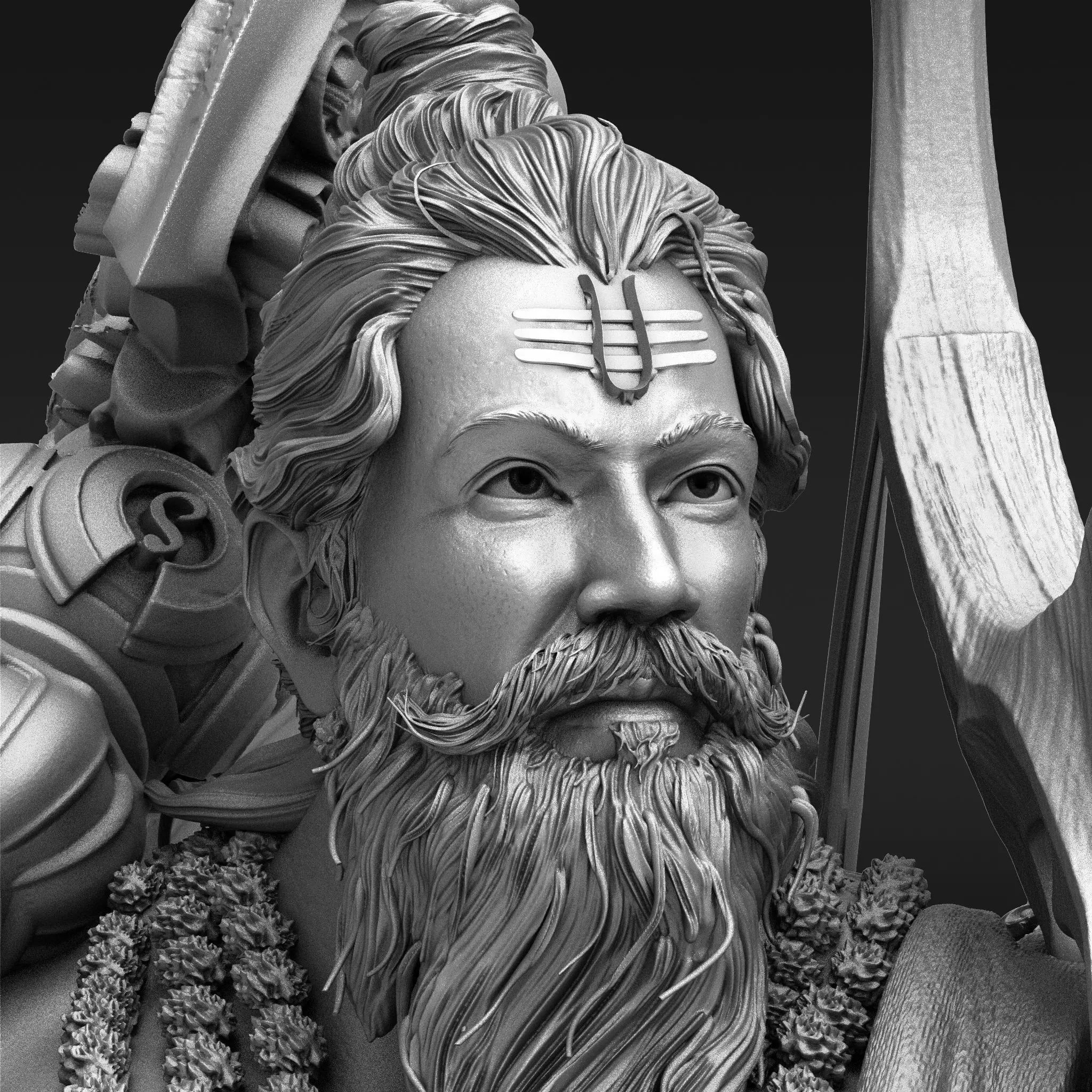 Parashurama STL  for 3d Print 3D print model_6