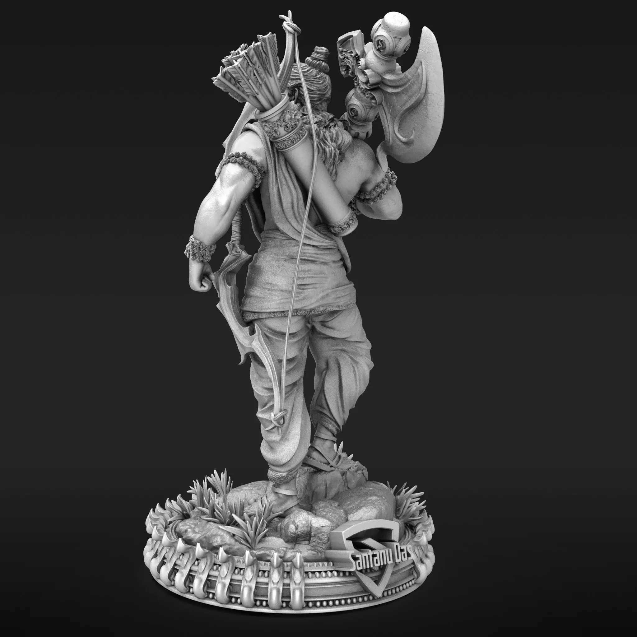 Parashurama STL  for 3d Print 3D print model_8