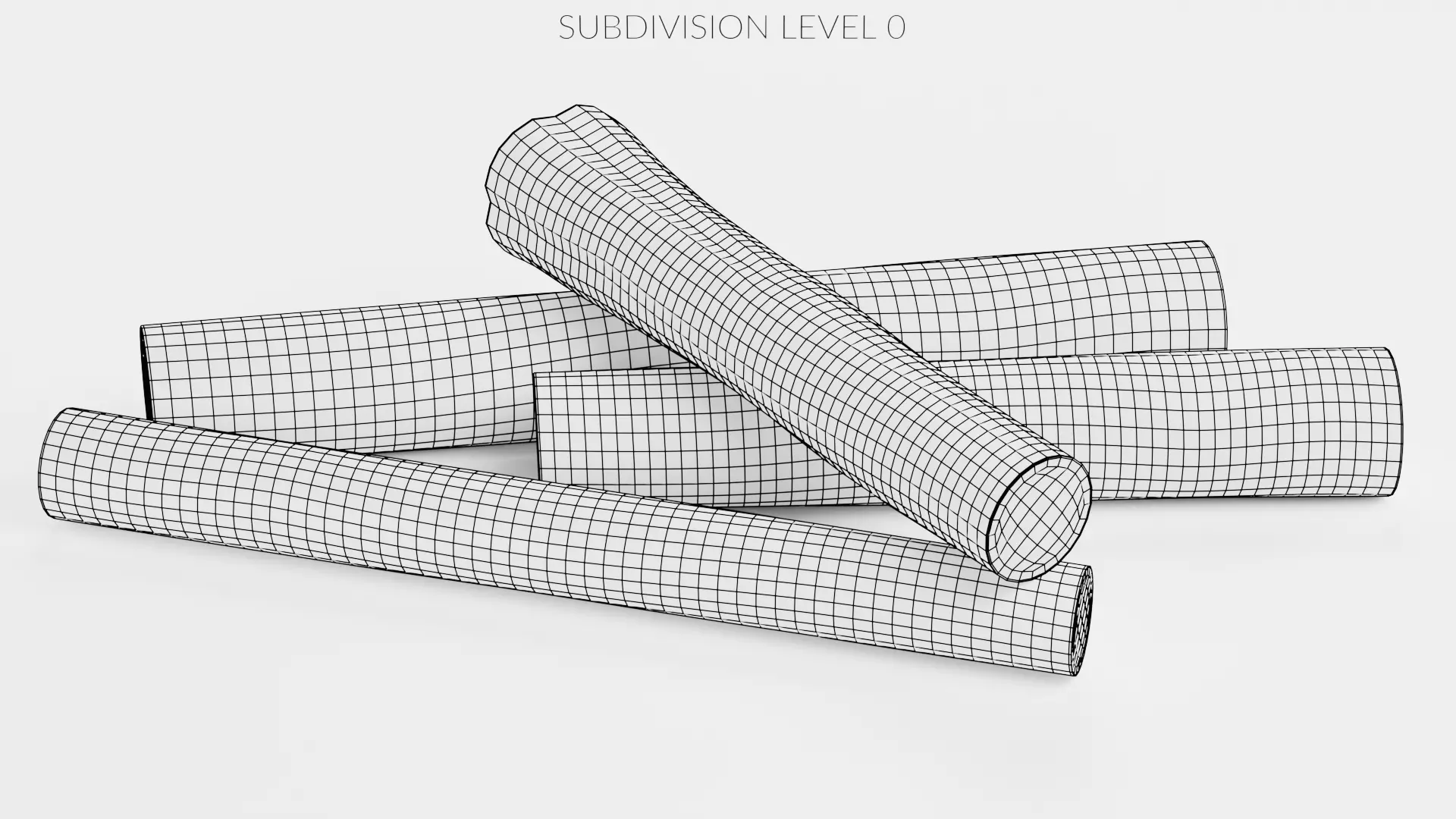 -Tree Logs V6- Low-poly 3D model_8