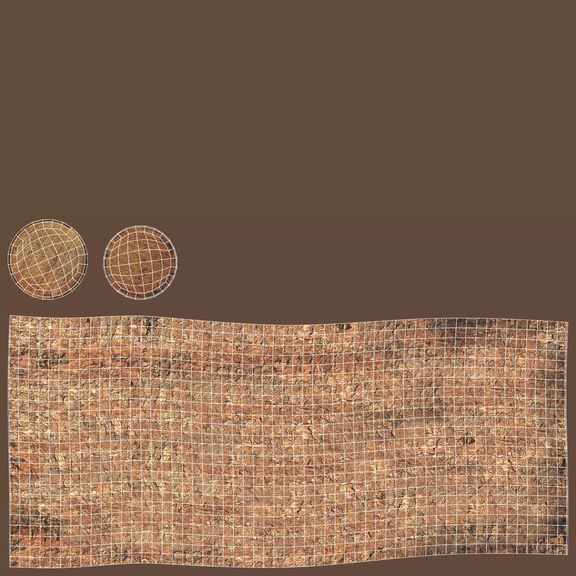 -Tree Logs V6- Low-poly 3D model_7