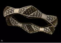 1266 Articulated Bow-Tie Bangle 10gm 3D print model_1