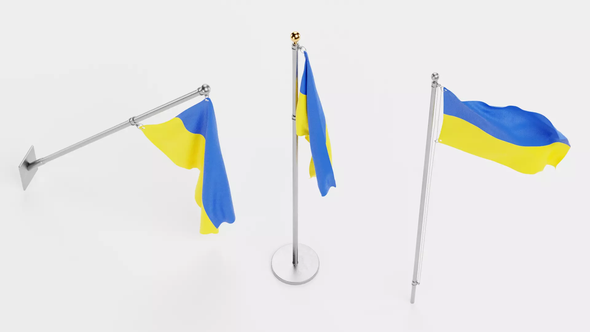 -Ukraine Flags- 3D model_5