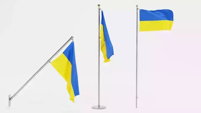 -Ukraine Flags-