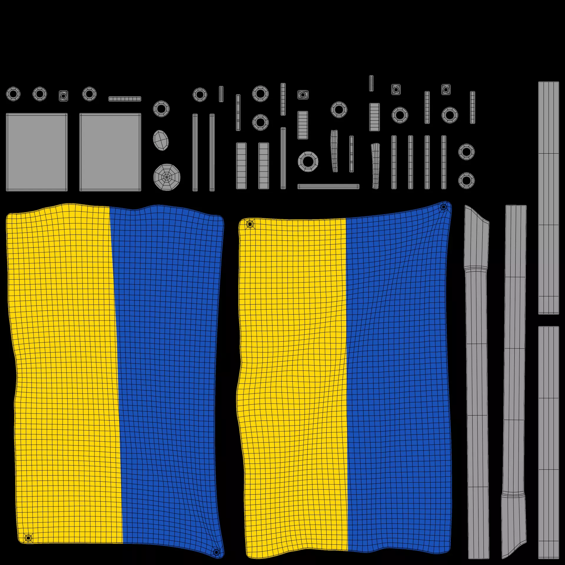 -Ukraine Flags- 3D model_10