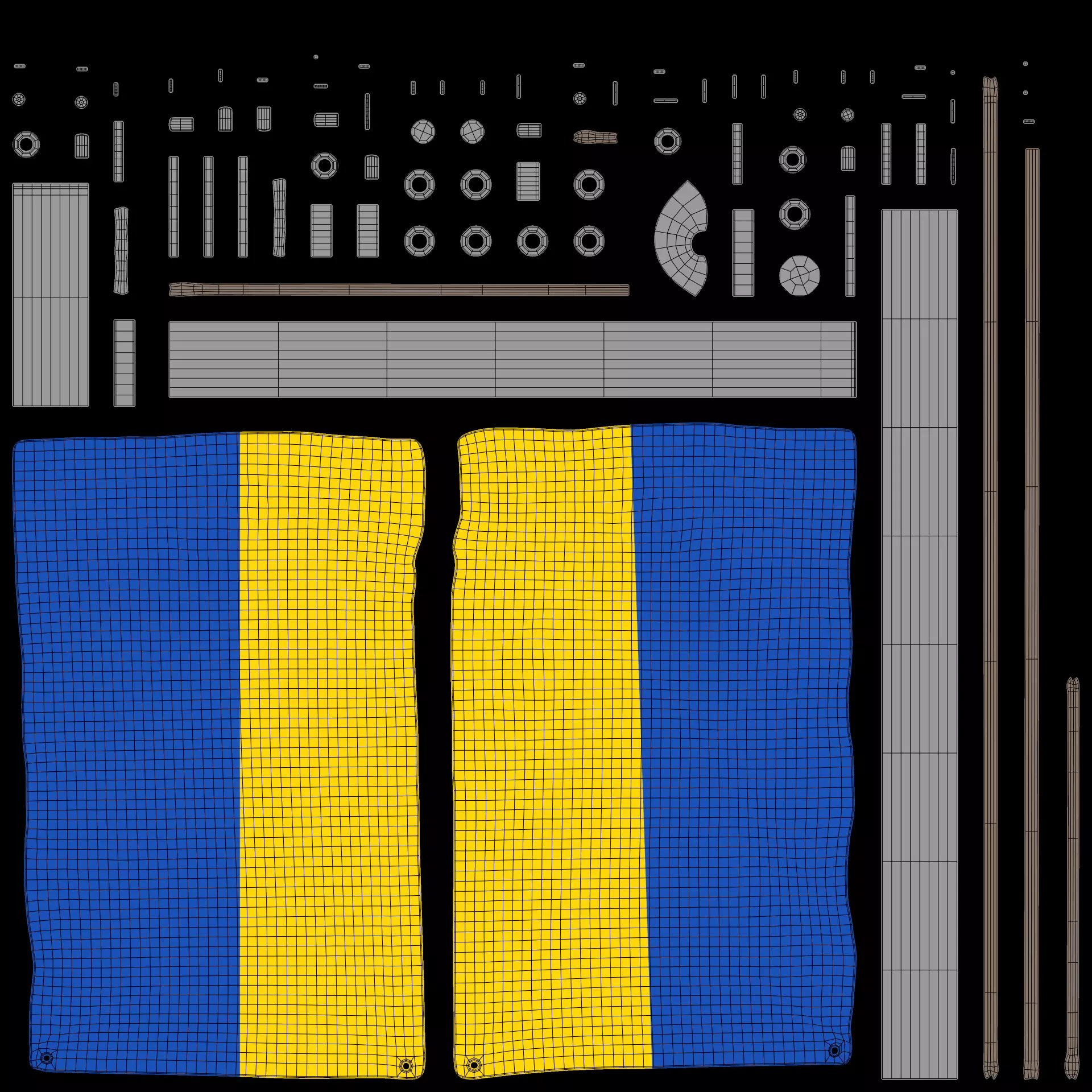 -Ukraine Flags- 3D model_11